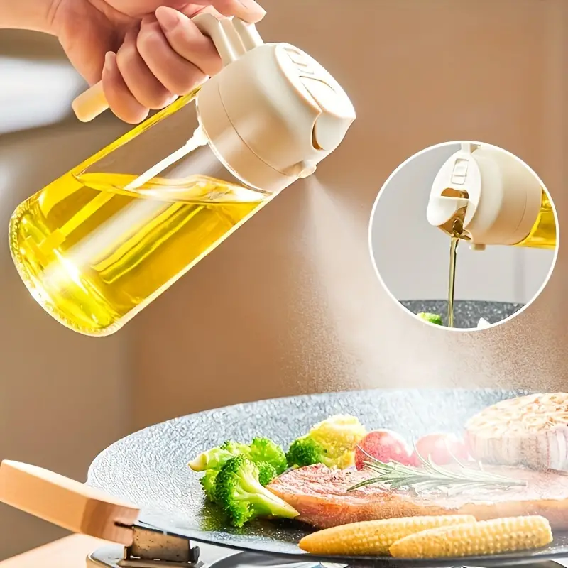 2 in 1 Oil Sprayer and Oil Dispenser Bottle 500ml
