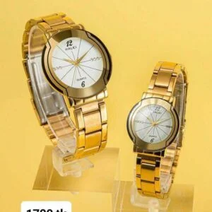 Halei white silver watch